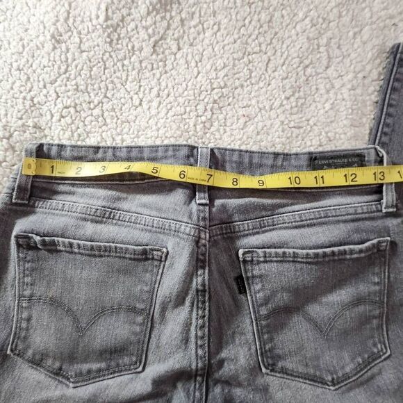 Levi's 511 Jeans Medium Wash Gray Denim Skinny Leg Pants Low Rise Size 4 - Picture 7 of 8